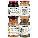 Summer BBQ Set - Four 32 Oz Jars of Assorted Pickled Vegetables w/Dill Pickles, Sliced Baby Beets, Polish Barrel Sauerkraut and Polish Salad