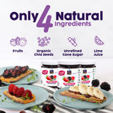 World of Chia Jam Wildberry Pack - Extra Fruit Spread, Bold Flavor & Wildberry Jelly Jam, Sweetened Pure Cane Sugar & Real Fruits, Omega-3s Superfood