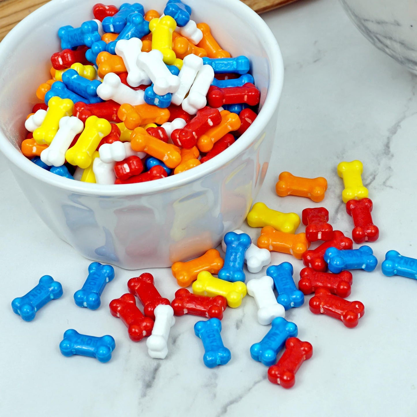 Bonz Candy, 1 Pound Bulk Bag, Bone Shaped Candy, Dog Bonz Candy Bulk