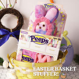Pink Peeps Marshmallow Gift Set, Get Ready With Me Bunny Plush, Easter Basket Stuffer for Girls, 1.5 Ounces