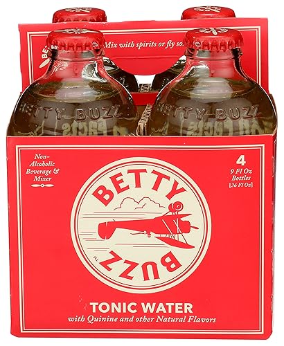 Betty Booze, Tonic Water, 9 Fl Oz, 4 Pack