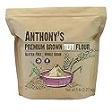 Anthony's Brown Teff Flour, 5 lb, Gluten Free, Non GMO, Vegan