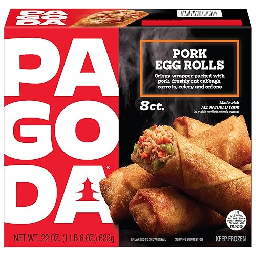 Pagoda, Pork Eggrolls, 22 Ounce