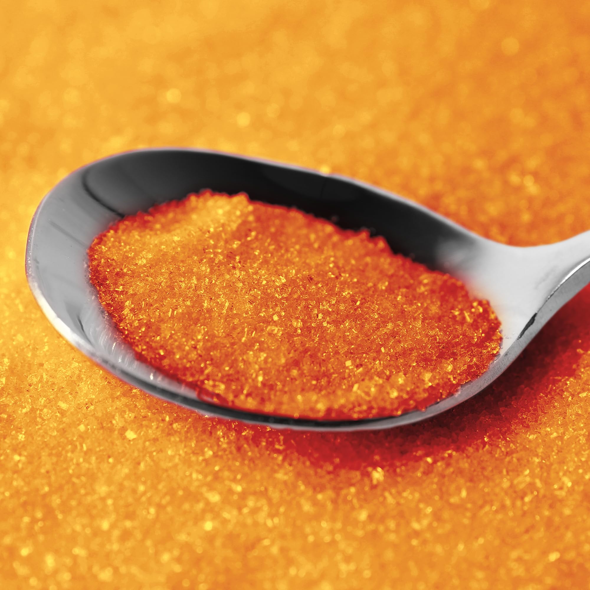 Birch & Meadow Orange Sanding Sugar, 1.1 lb. Colorful Sugar Crystals for Festive Holiday Baking