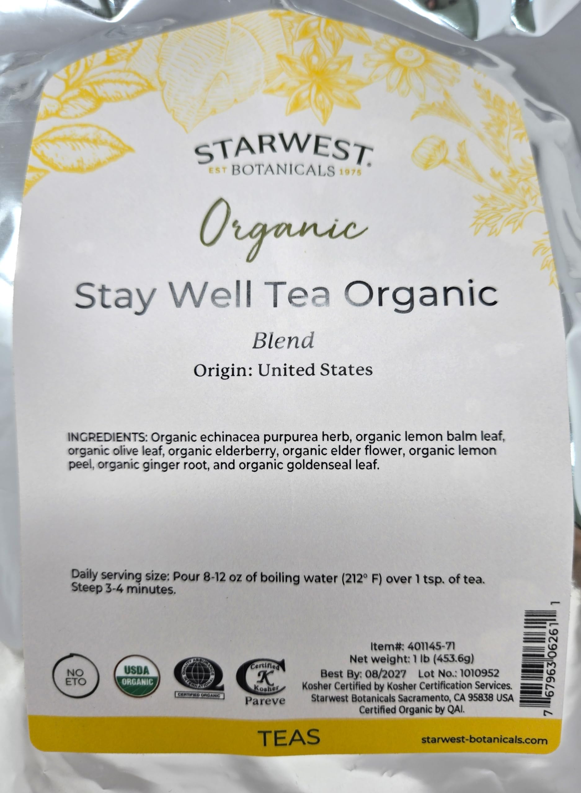 Stay Well Tea Organic
