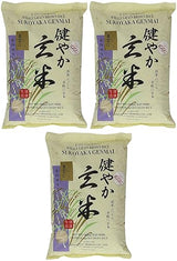 Sukoyaka Brown Rice, Genmai, 15-Pound Pack of 3