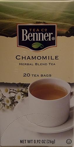 Benner Tea Co. Chamomile Herbal Blend Tea 20 bags