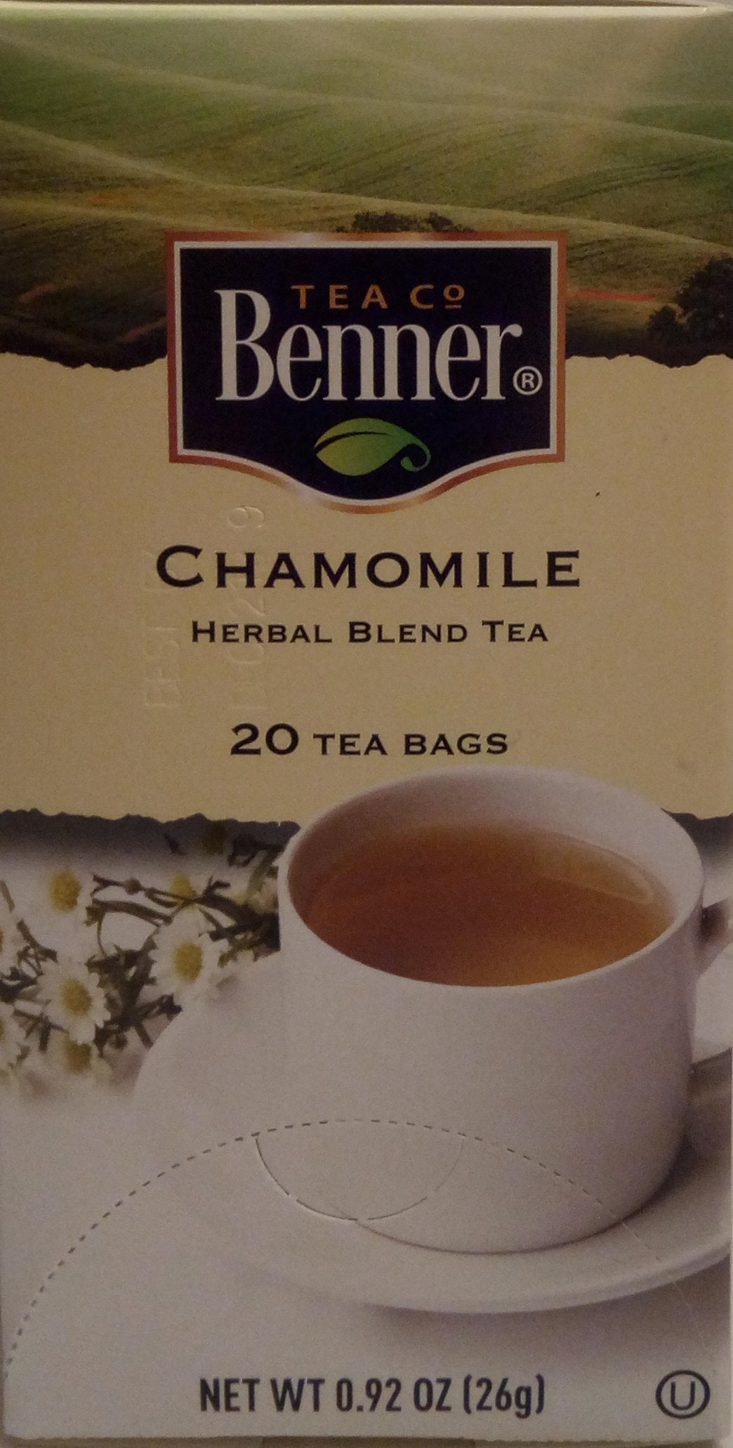 Benner Tea Co. Chamomile Herbal Blend Tea 20 bags