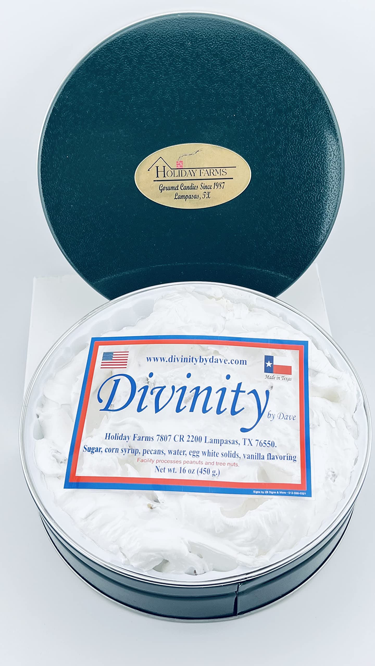 2.5 Pound Divinity Gift Tin (With Pecans)