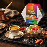 Turkish Delight Candy (Lokum) - Gourmet Chewy Candy, Premium Gift Box - Honeycomb Packaging, 7.05 oz (200g), Middle Eastern Sweets (Mixed-Fruit)