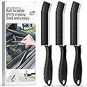 3-Pack Hard Bristle Crevice Cleaning Brush Household Use, Grout Brush for Small Tight Spaces, Multi-Use for Bathroom, Kitchen, Car, Window Tracks