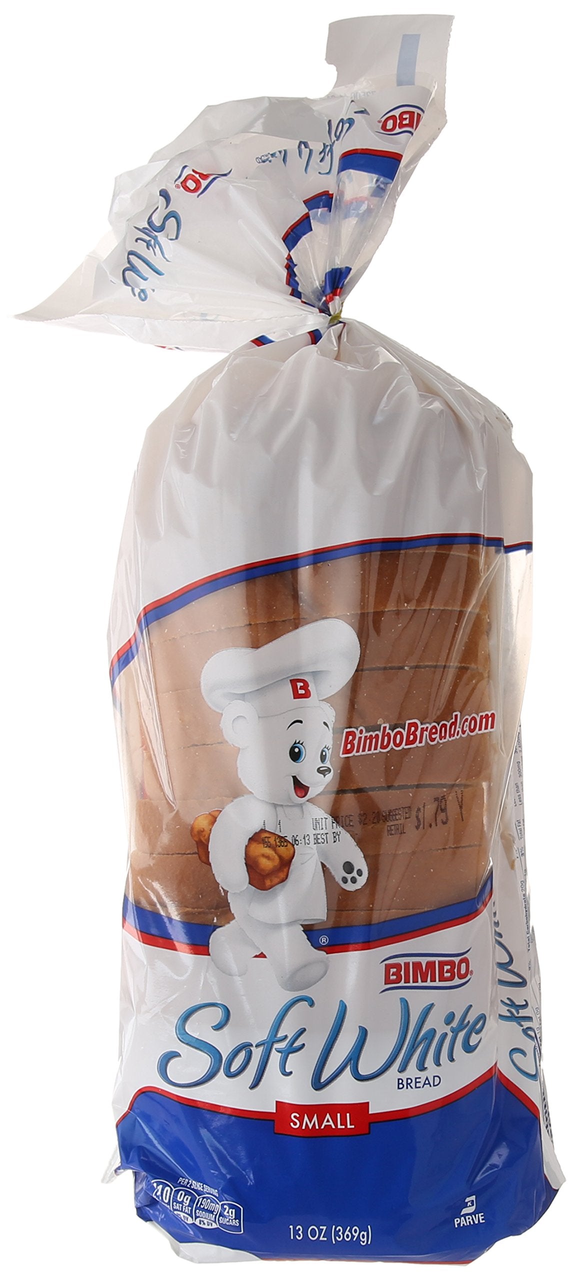 Bimbo Bakeries Usa Soft White Bread- Small, 13 oz
