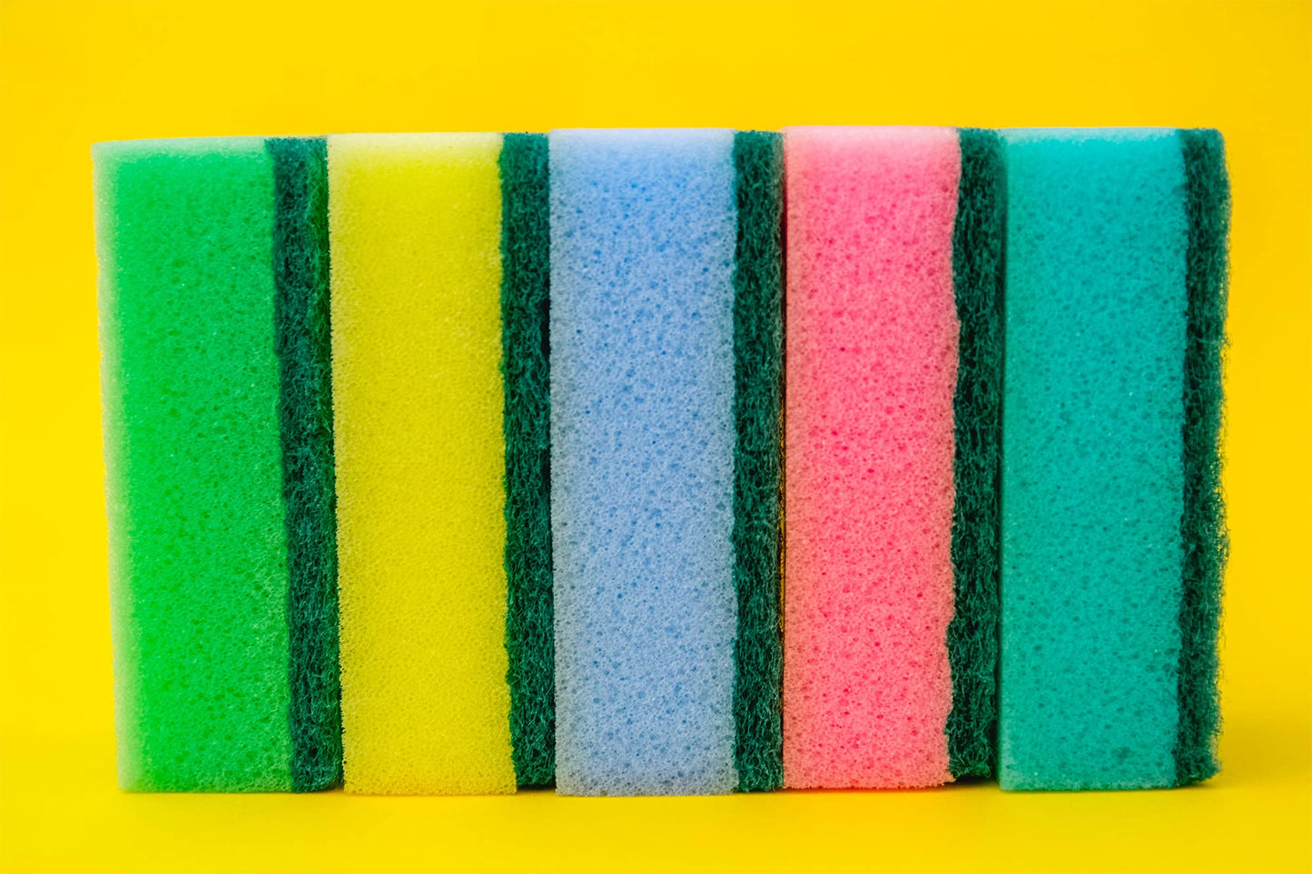 DecorRack 80 Kitchen Sponges, Heavy Duty Dish Sponges, Household Cleaning, Bathroom, Car Wash - Bulk Pack, Multicolor (Pack of 80)
