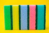 DecorRack 80 Kitchen Sponges, Heavy Duty Dish Sponges, Household Cleaning, Bathroom, Car Wash - Bulk Pack, Multicolor (Pack of 80)