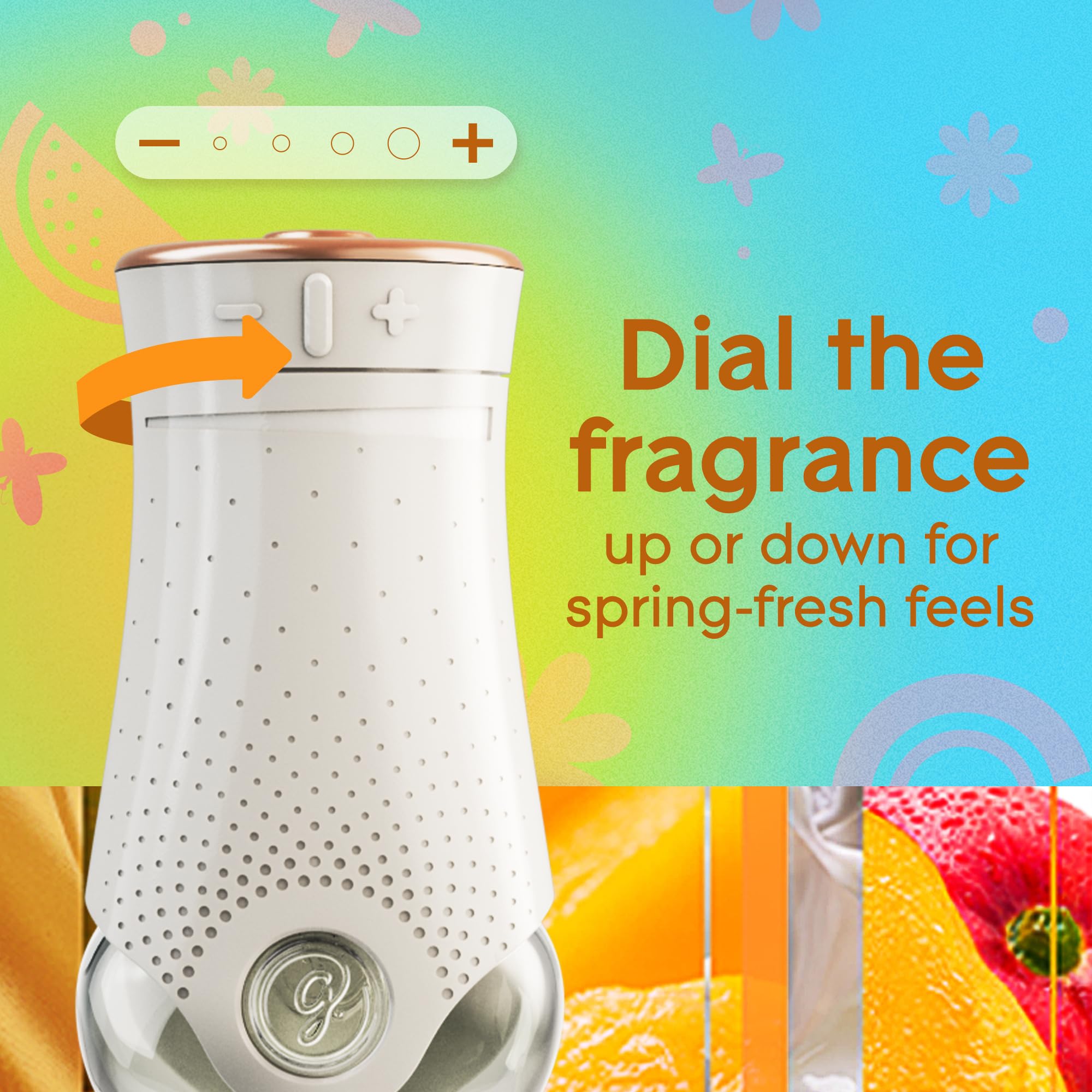 Glade PlugIns Scented Oil Air Freshener, Starter Kit, Mighty Mango Limited Edition, 1 Warmer + 1 0.67 oz Refill