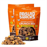 Absurd Snacks Chickpea & Granola Crunch Mix, Nut-Free, Gluten-Free, Plant-Based Snack, Good Source of Protein & Fiber 5 Ounce (Pack of 2), Maple