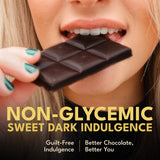 Macalat Organic Dark Chocolate Bar, Quinoa Crunch, Sugar Free Chocolate
