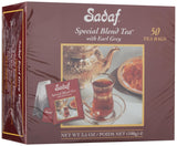 Sadaf Earl Grey Tea Bags | Special Blend Earl Grey Ceylon Black Tea | Product harvested in Sri Lanka | 50 bags (pack of 1)
