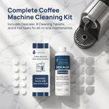 Ouxunus Descaling Solution Kit Compatible with Nespresso Vertuo Descaling solution & Coffee Machines, 16.9 fl Oz Descaler (4 Uses), 8 Cleaning Tablets