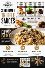 3-Pack Truffle Sauces 6.4oz each, Italian for Pasta, Pizza, Meat & Fish