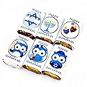 Hanukkah Stickers - 54 Owl Theme Party Favor Labels for Gift Bags, Jewish Holiday Decorations, Chanukah Celebration Supplies