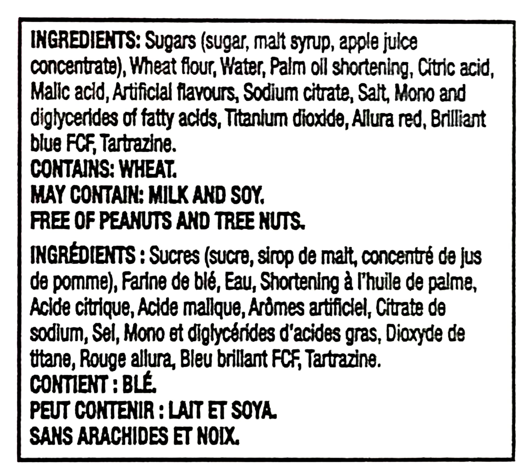 Huer Sour Rainbow Steamers Rolls Gummy Candy, 18x40g/1.4 oz