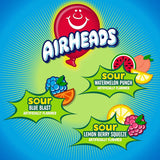 Airheads Mini SOUR Bars, Sour Watermelon Punch, Blue Blast, and Lemon Berry Squeeze, 5lb Bulk Bag