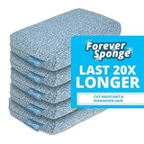 Grill Rescue Heavy Duty Kitchen Sponge - Lasts 20x Longer, Scratch-Free, Safe for Non-Stick Cookware - Cut Resistant, Versatile Household, Bathroom