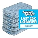 Grill Rescue Heavy Duty Kitchen Sponge - Lasts 20x Longer, Scratch-Free, Safe for Non-Stick Cookware - Cut Resistant, Versatile Household, Bathroom