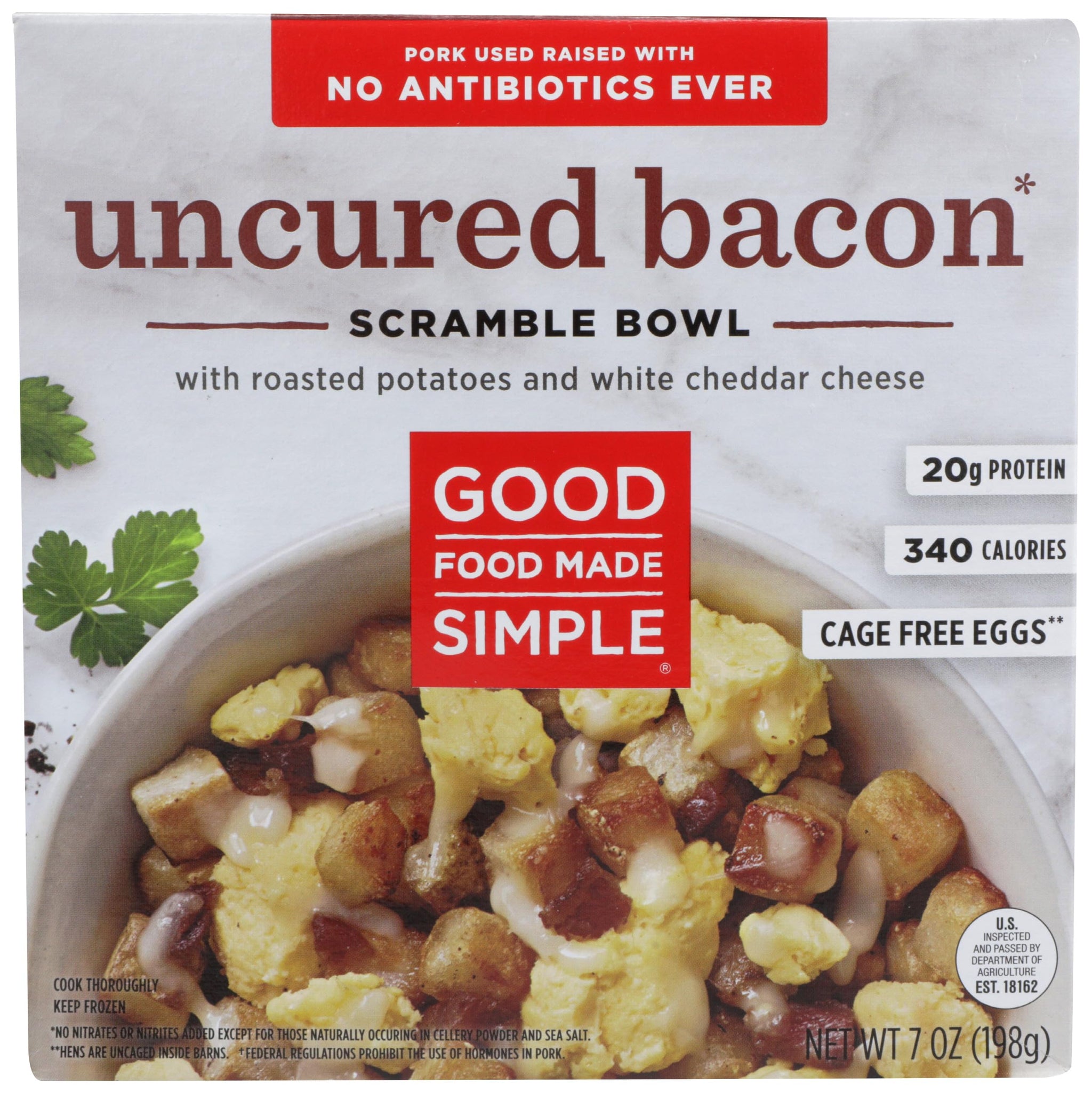 GOOD FOOD MADE SIMPLE Uncured Bacon Breakfast Bowl, 7 OZ