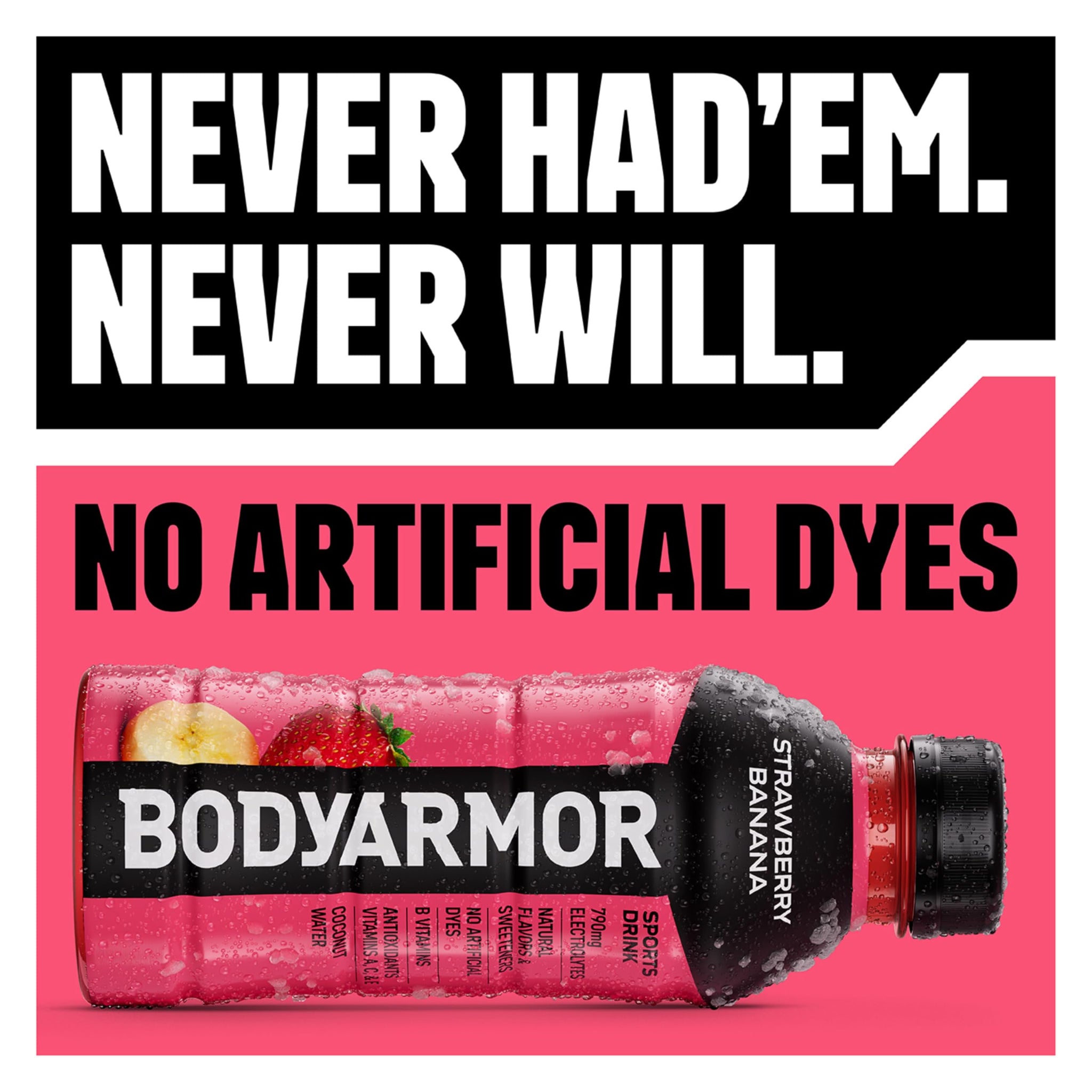 BODYARMOR Sports Drink, Pineapple Coconut, Electrolyte Drink Hydration, 16 Fl Oz Bottles (12 Pack), Flavored Coconut Water with B Vitamins