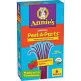 Annie's Organic Peel-A-Parts Fruit Flavored Snacks, Strawberry Splits, Gluten Free, 6 Count, 3.3 oz