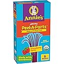 Annie's Organic Peel-A-Parts Fruit Flavored Snacks, Strawberry Splits, Gluten Free, 6 Count, 3.3 oz