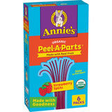 Annie's Organic Peel-A-Parts Fruit Flavored Snacks, Strawberry Splits, Gluten Free, 6 Count, 3.3 oz