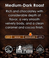 2LB Pablo's Pride Guatemala - Medium-Dark Roast - Whole Bean Arabica Coffee - Low Acidity - 2 Pound Bag