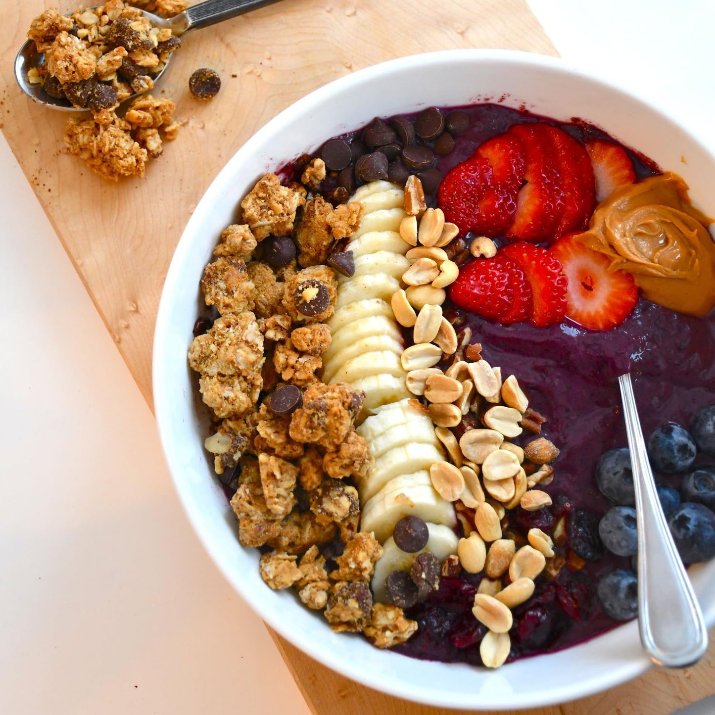 Grandy Organics Peanut Butter Dark Chocolate Granola Clusters - Certified Organic & Gluten Free - 6g Protein - Non GMO & Vegan - Peanuts, Chocolate