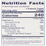 Belgian Boys Frozen Brioche French Toast, Made with Fluffy Brioche Bread, Ready to Eat Breakfast in Minutes, Non-GMO, Non-Artificial, No