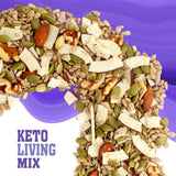 Sunkist® Keto Living Trail Mix - Fruit, Nut and Seeds, Low Sodium, Gluten Free Snack with Sunflower Seeds, Coconut, Almonds, Pumpkin Seeds,