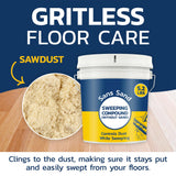Banner Chemical Sans Sand Gritless Sweeping Compound Without Sand - Effective Dust Control, Non Abrasive and Safe for Smooth, Finished & Polished