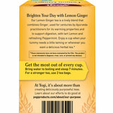 Yogi Tea Lemon Ginger Tea - 16 Bags per Pack (6 Packs) - Organic Ginger Root Tea to Support Healthy Digestion - Includes Lemongrass, Lemon Flavor