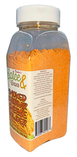 Smoked Cheddar Cheese Powder | Smoky Cheese Seasoning & Sauce Mix for Popcorn, Fries, Pasta, Pretzels & Snacks | Shaker & Easy Pour Tops Included | 1
