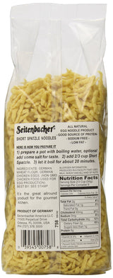 Seitenbacher Spatzle Noodles, Short, 17.6 Ounce