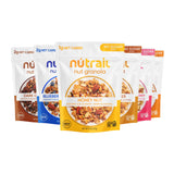 NuTrail Nut Granola, Variety Pack, No Sugar Added, Gluten Free, Grain Free, Keto, Low Carb, Healthy Breakfast Cereal 8 oz. 6 Count