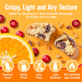 Cooper Street Twice-Baked Orange Cranberry Biscotti Cookies (16 oz) - Over 50 Biscotti per Bag Loaded with Real Fruit, Traditional Italian Snacks