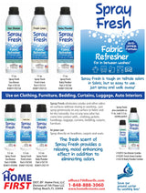 Home First Spray Fresh Fabric Refresher, Linen, 22 oz - Deodorizer and Freshener for Clothing, Bedding, and Furniture