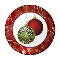 Creative Converting 8 Count Sturdy Style Paper Lunch Plates, 7", Elegant Ornaments