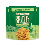 Brownie Brittle - Caramel Apple Blondie Thin and Crispy Sweet Snacks (Pack of 3, 5 oz), Rich Gourmet Brownie Bites Dessert