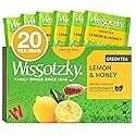 Wissotzky Lemon & Honey Green Tea, 20 Tea Bags | Antioxidant Rich | Soothing Honey Lemon Tea Blend | Green Tea Bags (1)