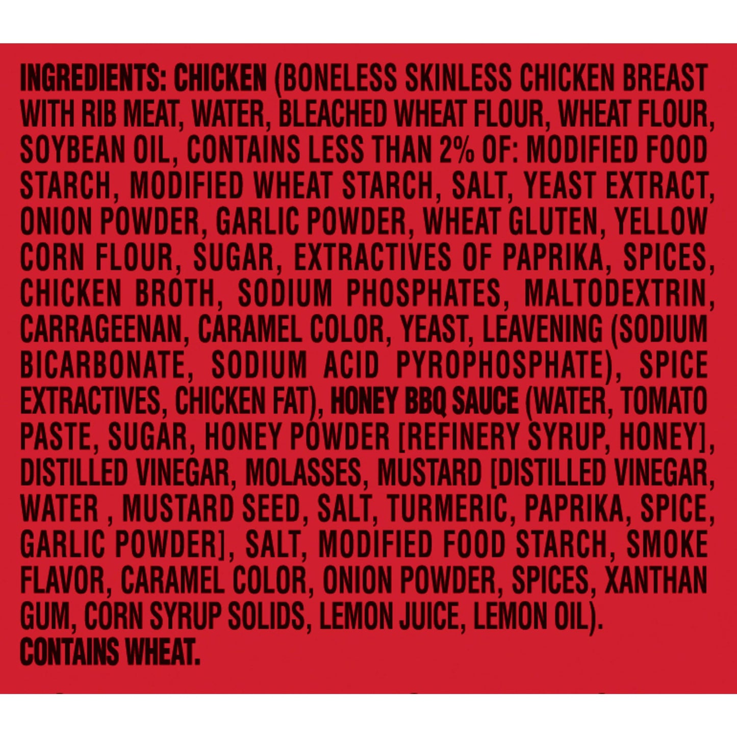 TGI Fridays Honey BBQ Boneless Chicken Bites Frozen Snacks, 15 oz Box