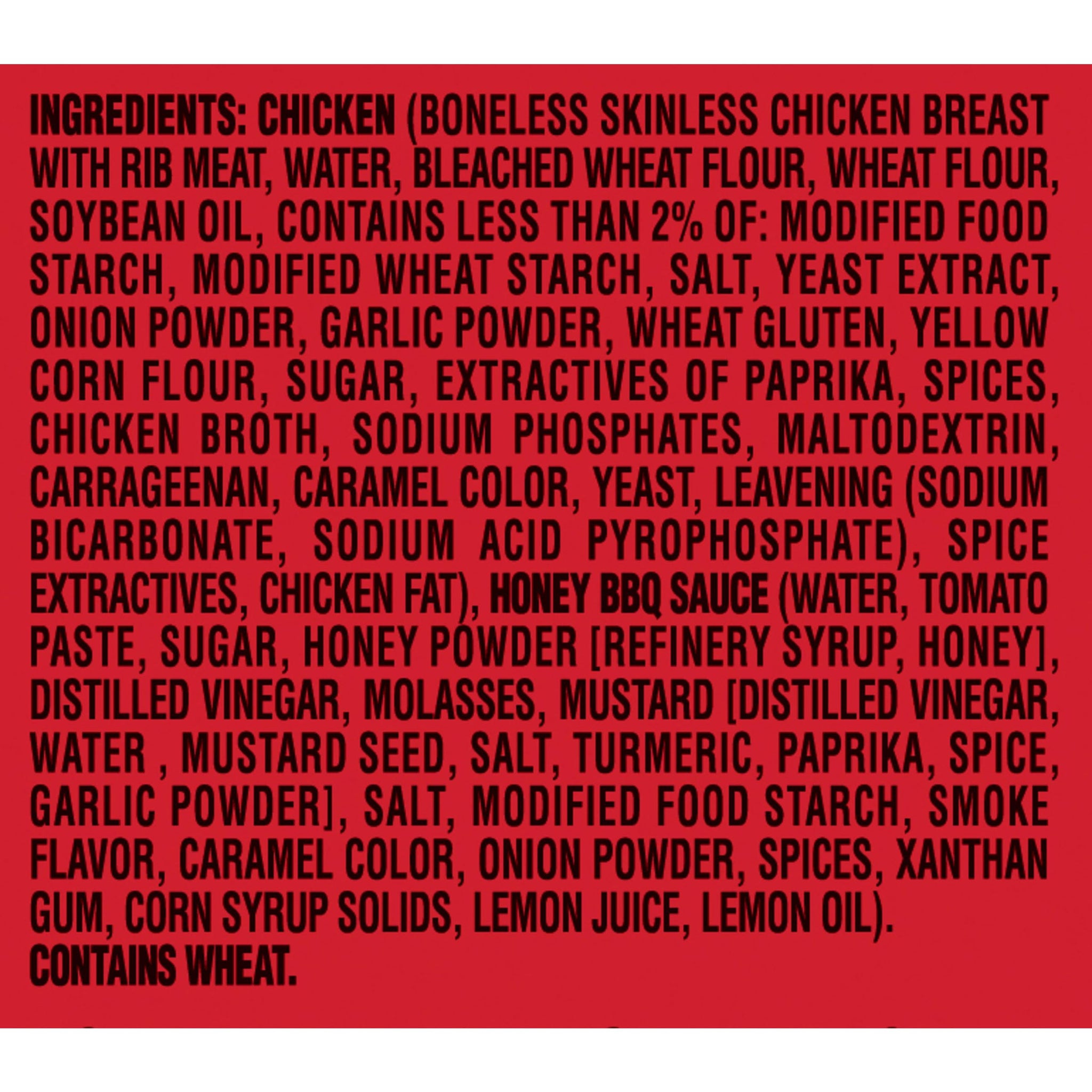 TGI Fridays Honey BBQ Boneless Chicken Bites Frozen Snacks, 15 oz Box